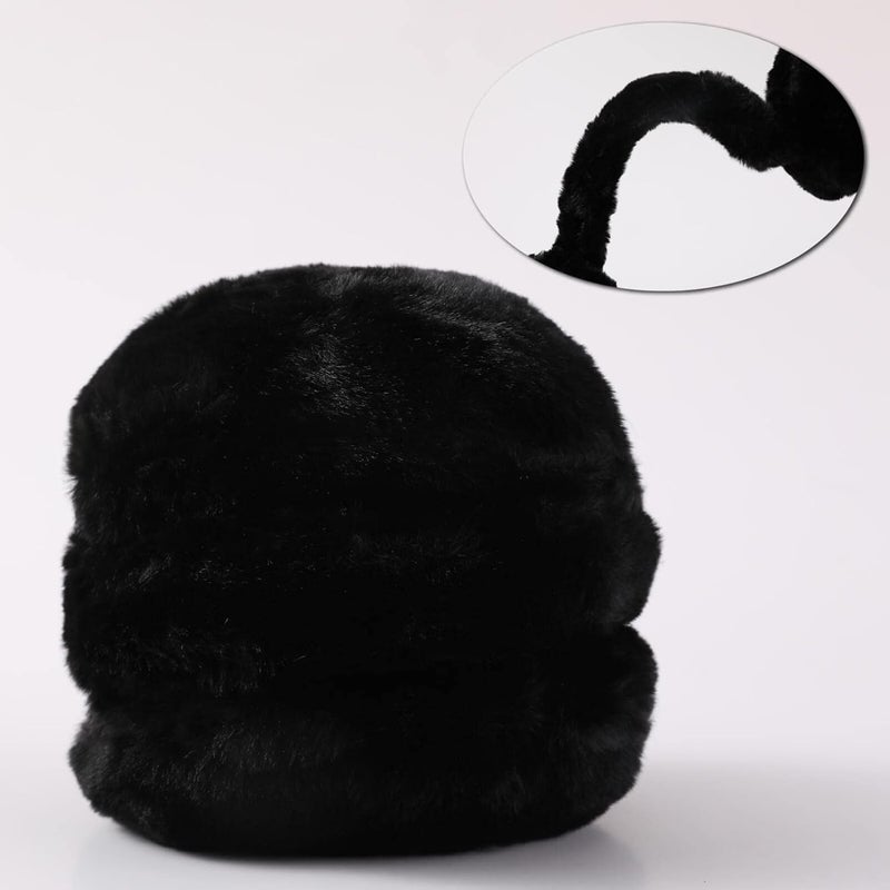 SUNBORRY Store Foldable Ear Muffs for Women, Faux Fur Adjustable Earmuffs for Winter - Image 2